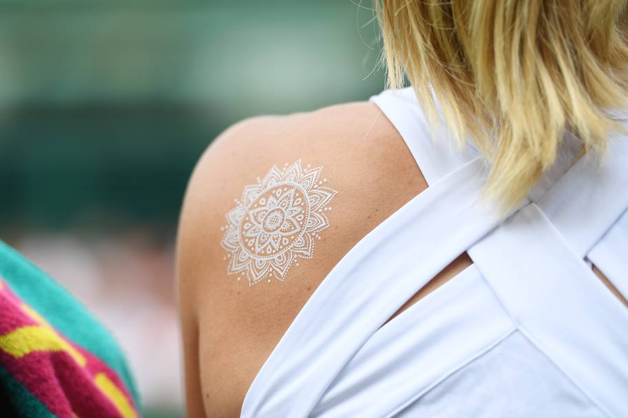 Il tatuaggio di daria Gavrilova. Getty images